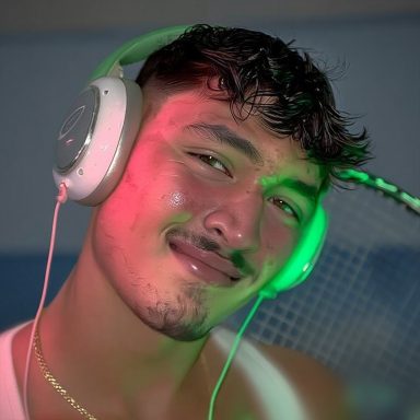 Mobiler DJ mit Beleuchtung und Soundanlage im Einsatz.